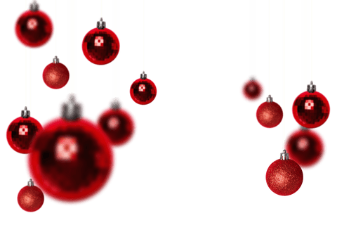 Festive Red Christmas Ornaments on Transparent Background Vector Art - Download Free Stock Videos Pikwizard.com