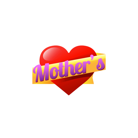 Happy Mother's Day Heart Design on Transparent Background - Download Free Stock Videos Pikwizard.com