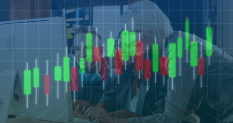 Business Handshake Overlayed with Financial Data Chart