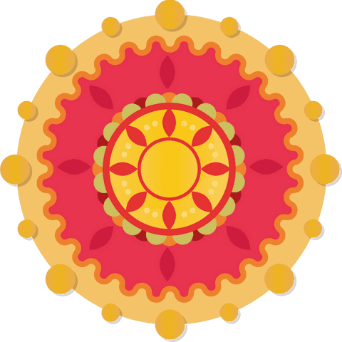vibrant sunburst with concentric rings and scalloped edge on transparent background - Download Free Stock Videos Pikwizard.com