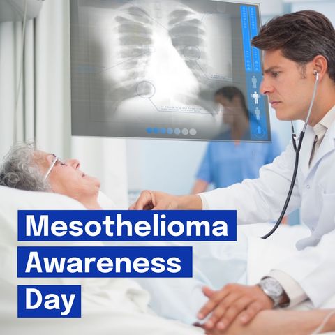 doctor examining senior patient during mesothelioma awareness day - Download Free Stock Templates Pikwizard.com