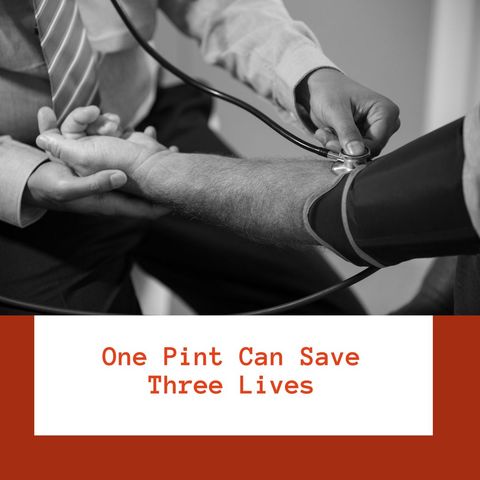 Blood donation concept blood pressure check in black and white