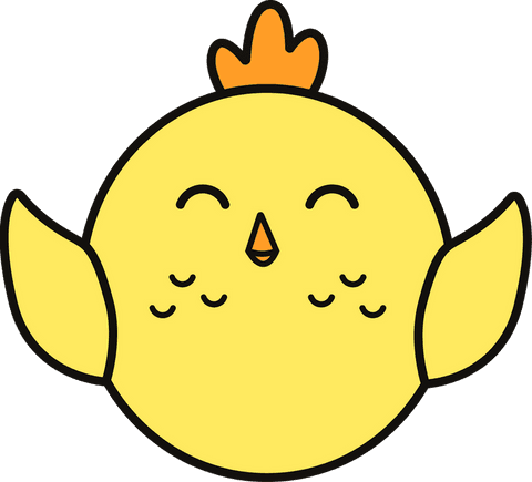 adorable happy chick illustration with transparent background - Download Free Stock Videos Pikwizard.com