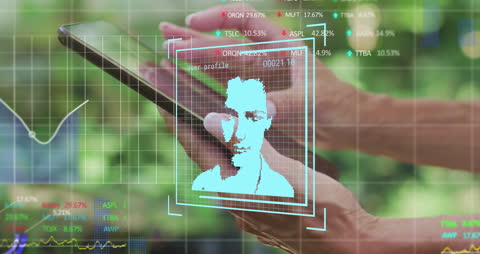 Digital Security Interface with Mobile Phone and Financial Stats