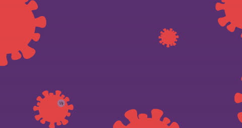 Digital Animation of Virus Cells with Back to School Message