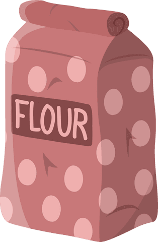 illustrated flat design flour package on transparent background - Download Free Stock Videos Pikwizard.com