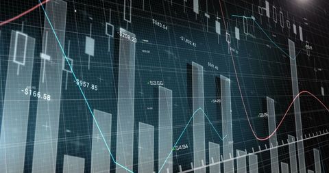 Financial Data and Statistics Analysis with Graphs - Download Free Stock Images Pikwizard.com
