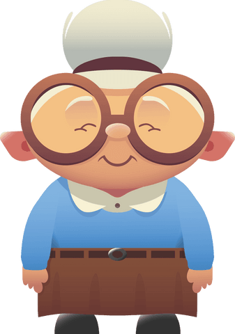 Smiling Grandmother with Glasses on Transparent Background - Download Free Stock Videos Pikwizard.com