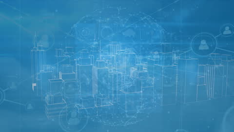 Animated Metaverse City with Global Connections