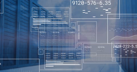Animation of Data Processing Over Computer Servers