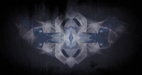 Abstract Digital Interface with Geometric Moving Shapes