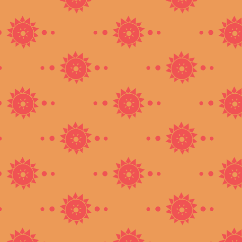 Seamless Sunflower Pattern with Round Accents on Transparent Background - Download Free Stock Videos Pikwizard.com