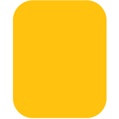 Yellow Rounded Square Isolated on Transparent Background with Copy Space - Download Free Stock Videos Pikwizard.com