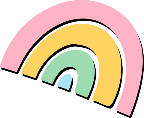 pastel rainbow icon with four arches in flat vector ontransparent backdrop - Download Free Stock Videos Pikwizard.com