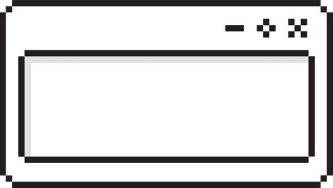 pixel art application window in minimalist design on transparent background - Download Free Stock Videos Pikwizard.com