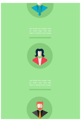 transparent portfolio of illustrated professionals on green screen - Download Free Stock Videos Pikwizard.com