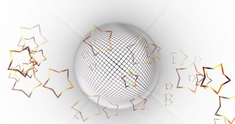 3D Abstract Sphere with Colorful Starburst Design - Download Free Stock Images Pikwizard.com