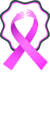 Transparent Pink Ribbon Emblem for Breast Cancer Awareness Fundraiser