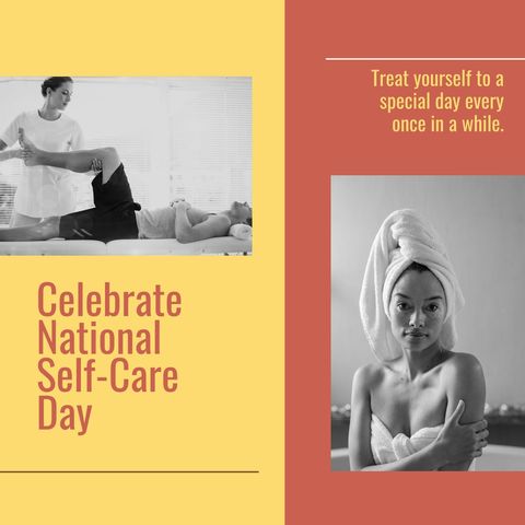 national self-care day inspiration with massage and beauty rituals - Download Free Stock Templates Pikwizard.com