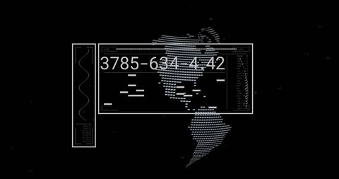 Digital World Map with Data Code Overlay - Download Free Stock Images Pikwizard.com