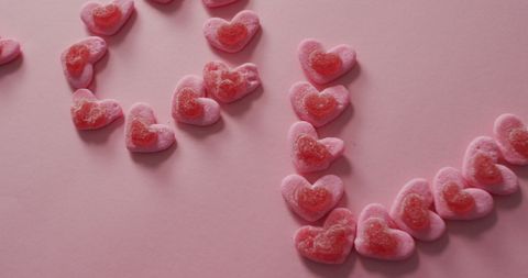 Heart-shaped Candy Spelling 'Love' for Valentine's Decor - Download Free Stock Images Pikwizard.com