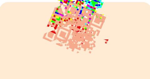 Abstract QR Code with Colorful Data Squares - Download Free Stock Images Pikwizard.com