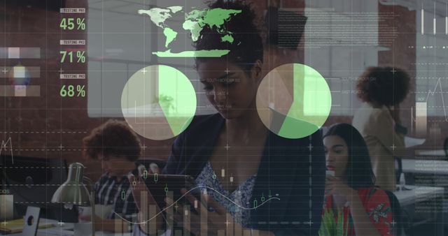 Young Professionals Analyzing Global Business Data in Modern Office - Download Free Stock Images Pikwizard.com