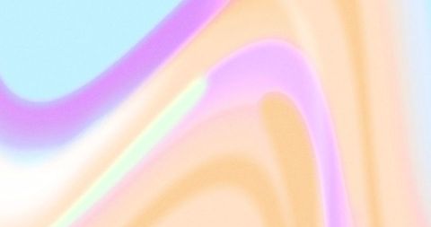 Pastel colored viscous forms in abstract movement