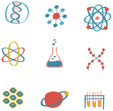 transparent science icons featuring laboratory and chemistry symbols - Download Free Stock Videos Pikwizard.com