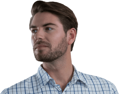 Thoughtful Caucasian Businessman Looking Aside on Transparent Background - Download Free Stock Videos Pikwizard.com