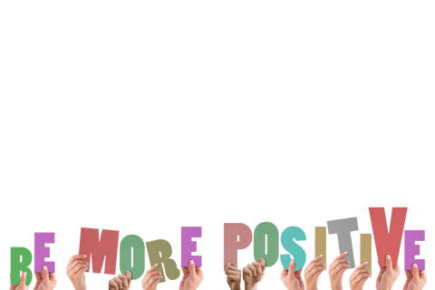 hands holding colorful transparent letters: be more positive message - Download Free Stock Videos Pikwizard.com