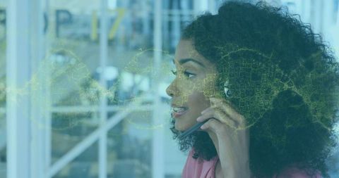 Support Agent Communicating with Clients at Modern Office