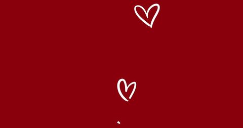 Floating White Hearts on Vibrant Red Background - Download Free Stock Images Pikwizard.com
