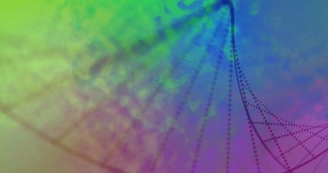 Colorful Digital Representation of DNA Strand - Download Free Stock Images Pikwizard.com