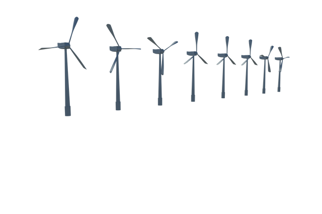 Transparent wind turbines illustration array generating renewable energy - Download Free Stock Videos Pikwizard.com