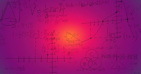 colorful handwritten mathematical formulas over abstract background - Download Free Stock Images Pikwizard.com