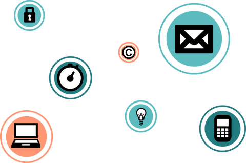 transparent communication and technology icon set design - Download Free Stock Videos Pikwizard.com