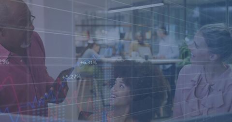 Business Team Analyzing Digital Growth Reports in Modern Office - Download Free Stock Images Pikwizard.com