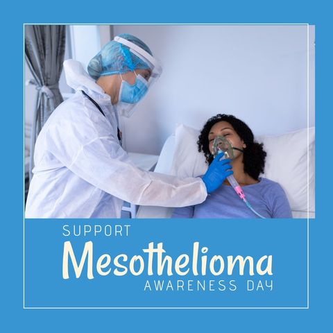 healthcare worker supporting mesothelioma patient in hospital - Download Free Stock Templates Pikwizard.com
