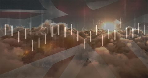 Uk economic analysis with data imagery concept