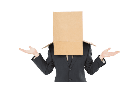 Caucasian Businessman with Box on Head, Hands Raised, Transparent Background - Download Free Stock Videos Pikwizard.com