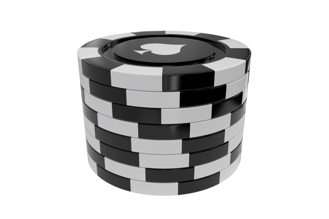 Transparent Stack of Black and White Gambling Chips with Spades Symbol in 3D - Download Free Stock Videos Pikwizard.com