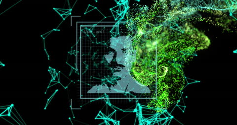 Futuristic Biometrics and Digital Technology Animation