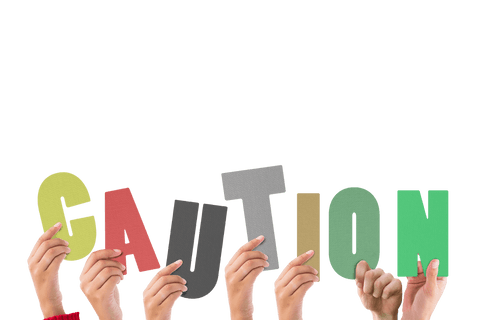 Transparent Background: Hands Lifting Colorful Caution Word - Download Free Stock Videos Pikwizard.com