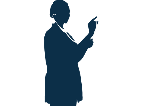 Female Doctor Vector Illustration with Transparent Background