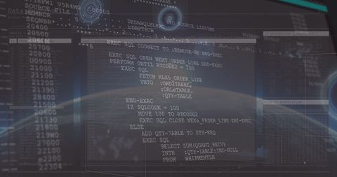 Dashboard Displaying Complex SQL Code for Data Analytics - Download Free Stock Images Pikwizard.com