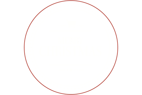 Transparent Christmas Wishes Badge with Festive Design