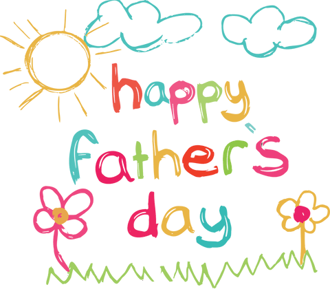 Colorful Happy Father's Day Illustration on Transparent Background - Download Free Stock Videos Pikwizard.com