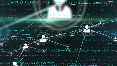 Digital Network Connections and Technology Concept