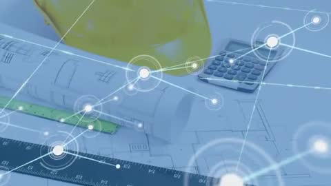 Blueprints Featuring Technological Integration and Connectivity